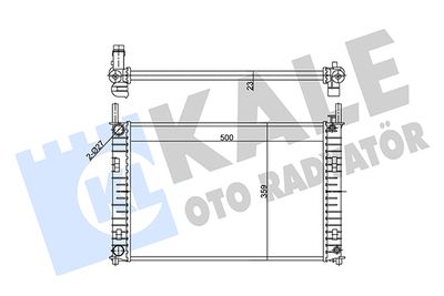 Радиатор, охлаждение двигателя KALE OTO RADYATÖR 356885 для FORD FUSION