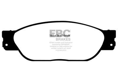 Комплект тормозных колодок, дисковый тормоз EBC Brakes DP41220/2R для JAGUAR XJ