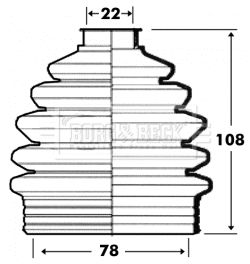 BORG & BECK BCB6098 Пыльник шруса  для OPEL CORSA (Опель Корса)
