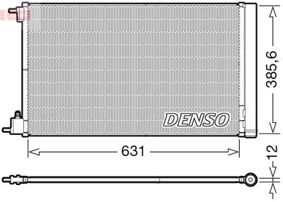 DENSO DCN20039 Радиатор кондиционера  для OPEL INSIGNIA (Опель Инсигниа)
