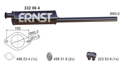MITTELSCHALLDäMPFER