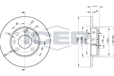спирачен диск ICER 78BD6193-2