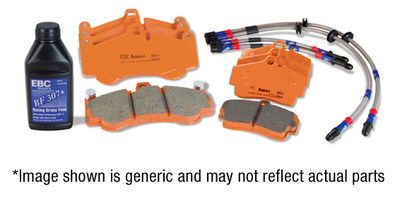 комплект спирачно феродо, дискови спирачки EBC Brakes PLK1962R