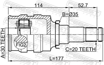 Joint Kit, drive shaft 0111-ZRE142