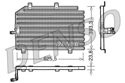 Конденсатор, кондиционер DENSO DCN01022 для ALFA ROMEO GTV