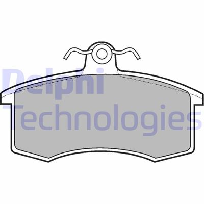 Комплект тормозных колодок, дисковый тормоз DELPHI LP551 для LADA 110