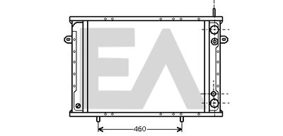 Радиатор, охлаждение двигателя EACLIMA 31R60028 для RENAULT TRUCKS B