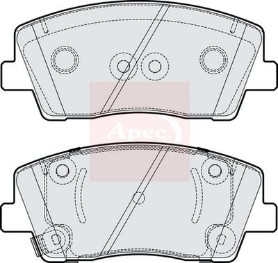 APEC Brake Pad Set, disc brake PAD2264