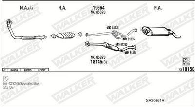 Изпускателна система WALKER SA30161A