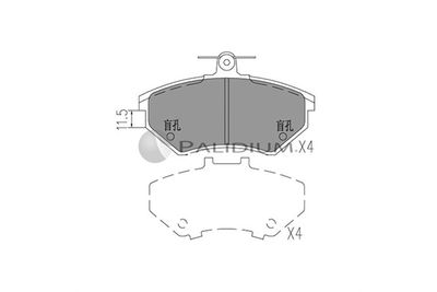 Комплект тормозных колодок, дисковый тормоз ASHUKI by Palidium P1-1035 для CHERY FLAGCLOUD