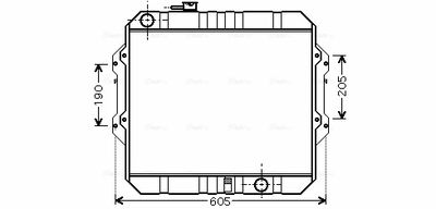 RADIATOR RACIRE MOTOR AVA QUALITY COOLING TO2371