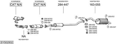 ABGASANLAGE BOSAL SYS02932