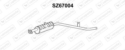 Глушитель выхлопных газов конечный VENEPORTE SZ67004 для SUZUKI SJ410