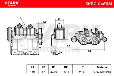 спирачен апарат STARK SKBC-0461181
