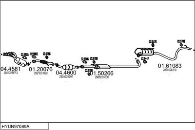 Układ wydechowy MTS HYUN97089A028579