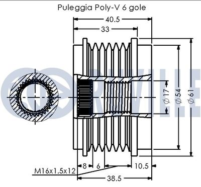 SISTEM ROATA LIBERA GENERATOR RUVILLE 542552 1