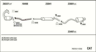 Układ wydechowy WALKER REK011056