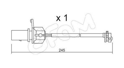 SENZOR DE AVERTIZARE UZURA PLACUTE DE FRANA
