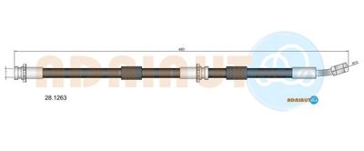 ADRIAUTO 28.1263 Тормозной шланг  для NISSAN MICRA II (K11) 1.0 i 16V
