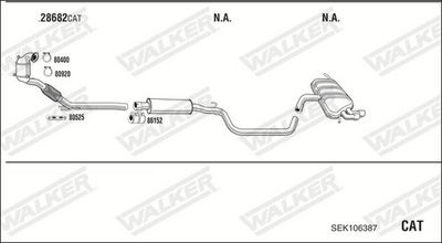 SISTEM DE ESAPAMENT WALKER SEK106387