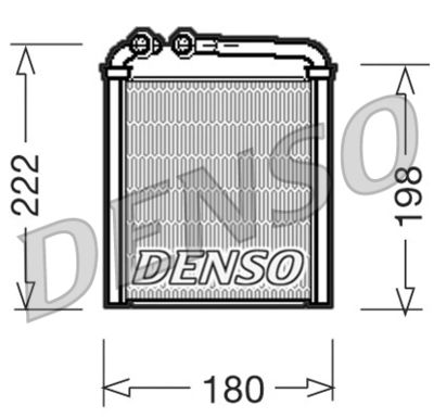 Теплообменник, отопление салона DENSO DRR32005 для VW PASSAT