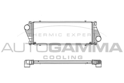 AUTOGAMMA 103048 Интеркулер для VW LT 28-46 II c бортовой платформой/ходовая часть (2DC, 2DF, 2