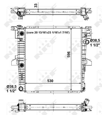 Радиатор, охлаждение двигателя NRF 56034 для FORD USA EXPLORER
