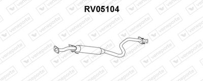 Средний глушитель выхлопных газов VENEPORTE RV05104 для ROVER 200