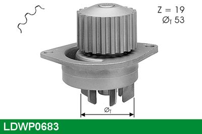 POMPă DE APă RăCIRE MOTOR LUCAS LDWP0683