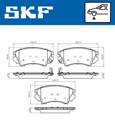 Brake Pad Set, disc brake VKBP 80264 A