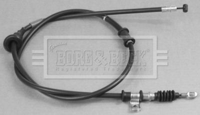 Тросик, cтояночный тормоз BORG & BECK BKB2957 для MITSUBISHI SPACE