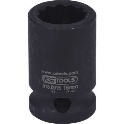 Ks Tools - rázový nadstavec 12-hranný, 1/2", 15mm