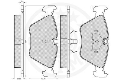 SET PLACUTE FRANA FRANA DISC OPTIMAL 9551 2