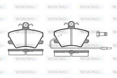 Комплект тормозных колодок, дисковый тормоз WOKING P3413.02 для ALPINE V6