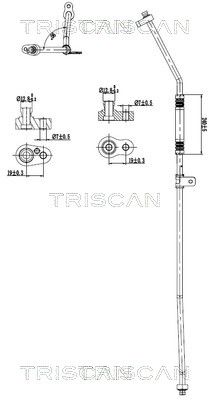 тръбопровод за високо налягане/вакуум, климатизация TRISCAN 9010 81006