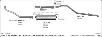 Układ wydechowy IMASAF 539000111