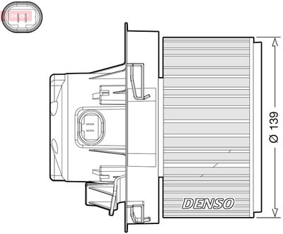 VENTILATOR HABITACLU DENSO DEA21012