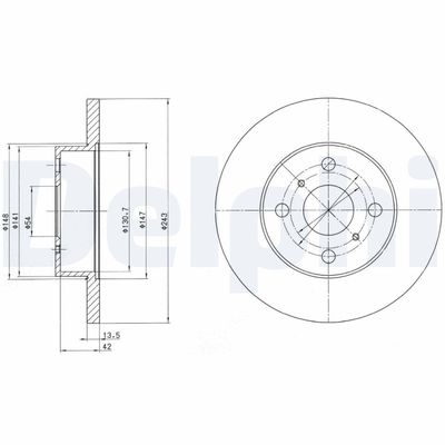 DISC FRANA DELPHI BG2254