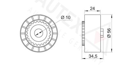 ROLA INTINZATOR CUREA TRANSMISIE AUTEX 651345 1