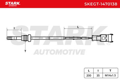 датчик, температура на изгорелите газове STARK SKEGT-1470138