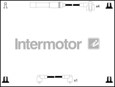 Комплект проводов зажигания INTERMOTOR 73985 для FORD SCORPIO