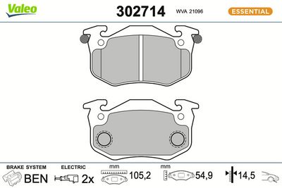 SET PLACUTE FRANA FRANA DISC VALEO 302714