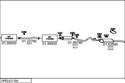 SISTEM DE ESAPAMENT MTS OPEL83178A000626