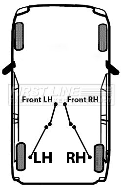 FIRST LINE Cable Pull, parking brake FKB6029