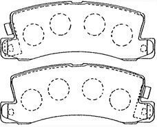 AISIN A2N081 Тормозные колодки и сигнализаторы  для LEXUS RX (MCU15) 300 (MCU10_)