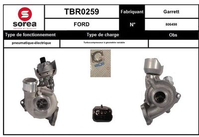 EAI TBR0259 Турбина  для FORD  (Форд Фокус)