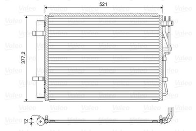 Kondensor, klimatanläggning VALEO 822624