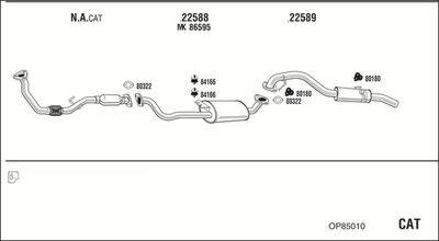 Układ wydechowy WALKER OP85010