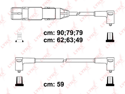 Комплект проводов зажигания LYNXauto SPC8016 для VW CORRADO
