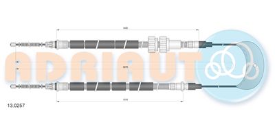 Cable Pull, parking brake 13.0257